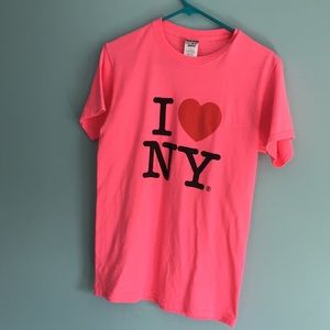 Pink I love New York T-shirt